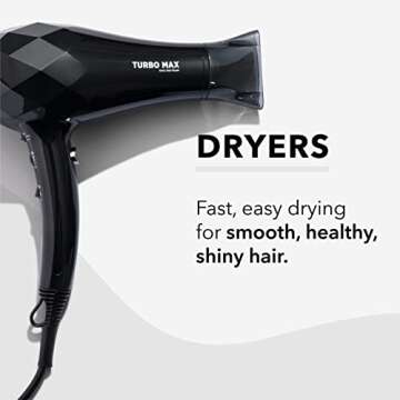 InStyler Turbo Ionic Hair Dryer for Effortless Styling