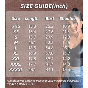 Floerns Women's PU Leather V Neck Sleeveless Camisole Solid Crop Tank Top Black M