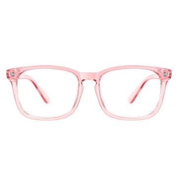 Stylish TIJN Blue Light Blocking Glasses for Men and Women - Clear Frame Nerd Eyeglasses