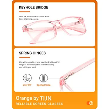 TIJN Blue Light Blocking Glasses Stylish & Comfortable