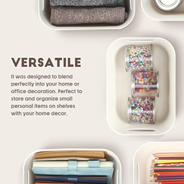 Tuanse Plastic Storage Bins with Lids for Organizing