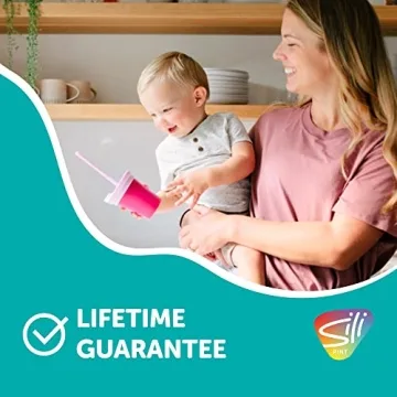 Silipint Kids’ Silicone Cups with Lids & Straws Pack of 2