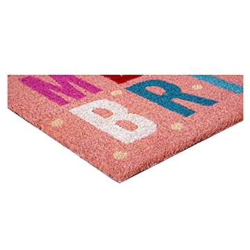 Calloway Mills 107561729 Pink Merry & Bright Doormat