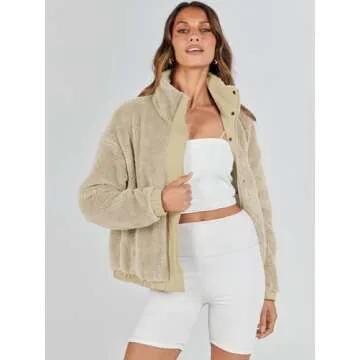Cozy ANRABESS Women’s Fleece Jacket for Chic Fall Style