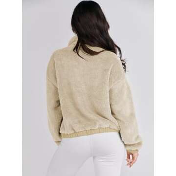 Cozy ANRABESS Women’s Fleece Jacket for Chic Fall Style
