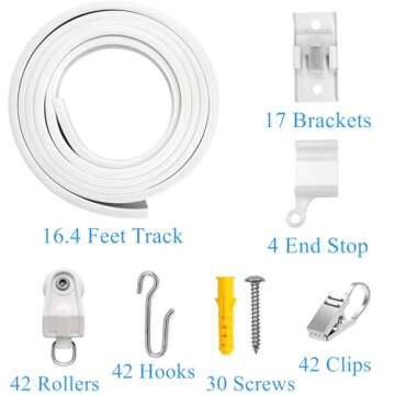 VRSS Flexible Curtain Track for Custom Shower and Room Dividers