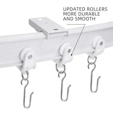 VRSS Flexible Curtain Track for Custom Shower and Room Dividers