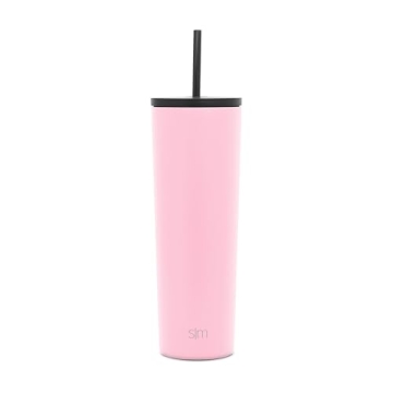 Simple Modern 28oz Insulated Tumbler with Lid and Straw - Perfect Travel Mug for Cold Drinks - Styli...