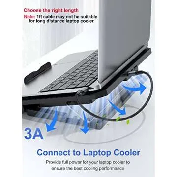 ApoJodly USB to USB Cable 1FT 2-Pack, USB 3.0 Cord USB A Male to Male Cable Double Sided USB Cord Compatible with Hard Drive, Laptop Cooler, DVD Player and More