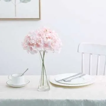 FLORRALIA Pink Hydrangea Artificial Flowers for All Occasions