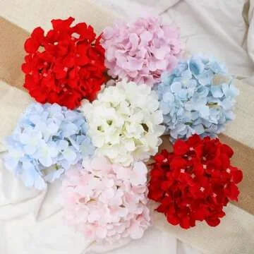 FLORRALIA Pink Hydrangea Artificial Flowers for All Occasions