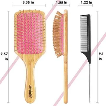 Eco-Friendly Sofmild Hair Brush for All Hair Types