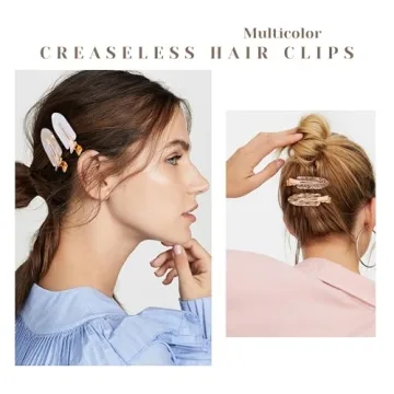 Cptots No Crease Hair Clips - 12 Stylish Clips for Women