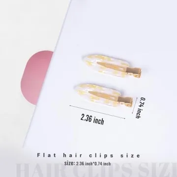 Cptots No Crease Hair Clips - 12 Stylish Clips for Women