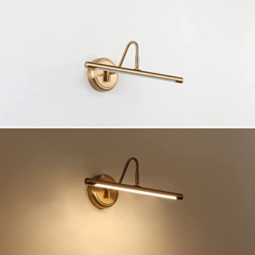 Enhance Artwork with JOOSENLUX Brass Picture Light 16.54 Inch