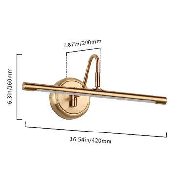 Enhance Artwork with JOOSENLUX Brass Picture Light 16.54 Inch