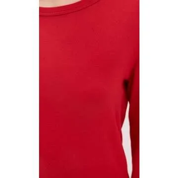 Z SUPPLY Women's Maison Pointelle Top, Rendezvous, Red, S