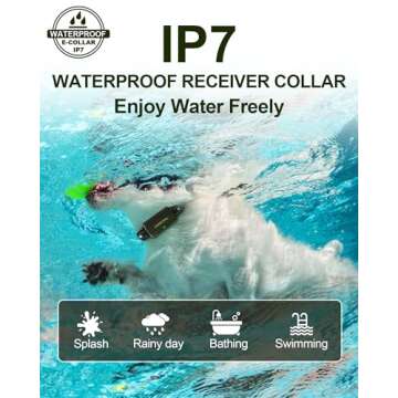 Dog Training Collar with Remote Control, 3500FT Dog Shock Collar for Small Medium Large Dogs, IPX7 Waterproof, 4 Training Modes, Rechargeable E-Collar with Beep Vibration Safe Shock for All Breeds
