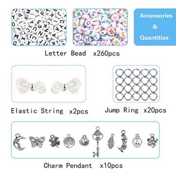 GREENTIME 45000pcs 2mm Seed Beads for Bracelet Making Kit Small Beads 11/0 Rainbow Beads with Letter Beads, Jump Rings & Charms Pendants for DIY Crafts Bracelets Necklaces Rings Waist Beads kit