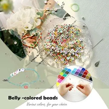 GREENTIME 45000pcs 2mm Seed Beads for Bracelet Making Kit Small Beads 11/0 Rainbow Beads with Letter Beads, Jump Rings & Charms Pendants for DIY Crafts Bracelets Necklaces Rings Waist Beads kit