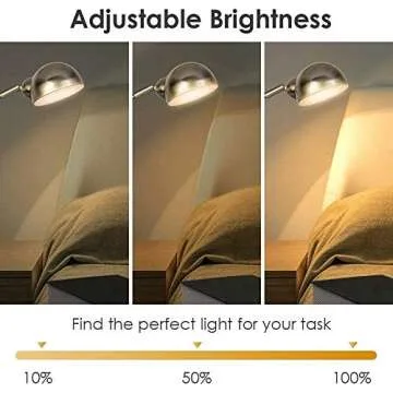 Eco-Friendly LED Desk Lamp - Dimmable & Adjustable Light for Reading