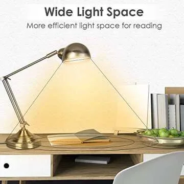 Eco-Friendly LED Desk Lamp - Dimmable & Adjustable Light for Reading