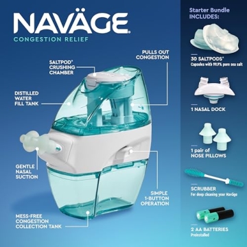 Navage Nasal Care Starter Bundle Fast Congestion Relief