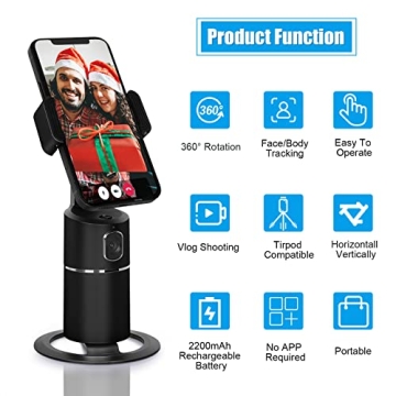 Auto Face Tracking Tripod Holder with Remote Control
