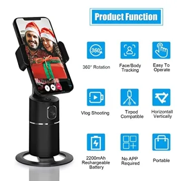 Auto Face Tracking Tripod Holder with Remote Control