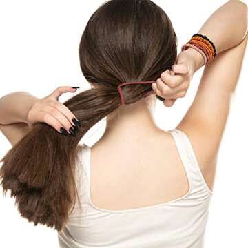 Hair Ties Bracelet Boho Ponytail Holder for Women's Thick, Thin, Long, Curly Hair - Lolalet Super Cu...