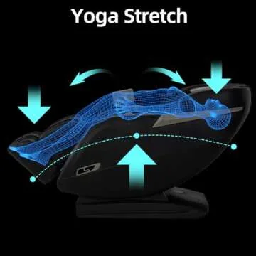 MassaMAX Full Body Massage Chair, Zero Gravity Recliner with Yoga Stretch, SL Track, Airbags, Heatin...