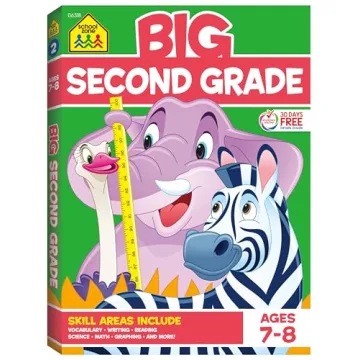 School Zone Big Second Grade Workbook - 320 Pages of Fun Learning!