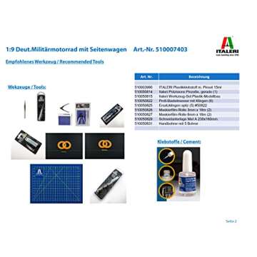 Italeri 7403S BMW R75 Model Kit - Historical Precision in Scale