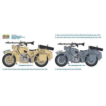 Italeri 7403S BMW R75 Model Kit - Historical Precision in Scale