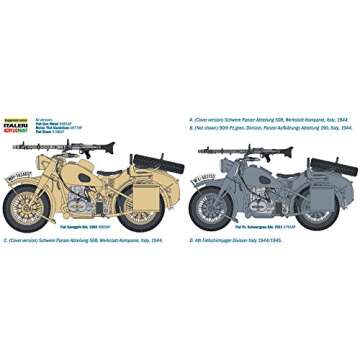 Italeri 7403S BMW R75 Model Kit - Historical Precision in Scale