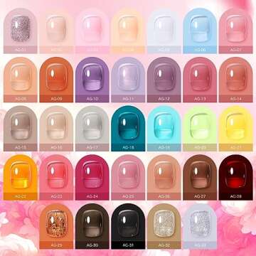 Born Pretty Gel Nail Polish Set Fall Colors Gel Nail Polish 10ML