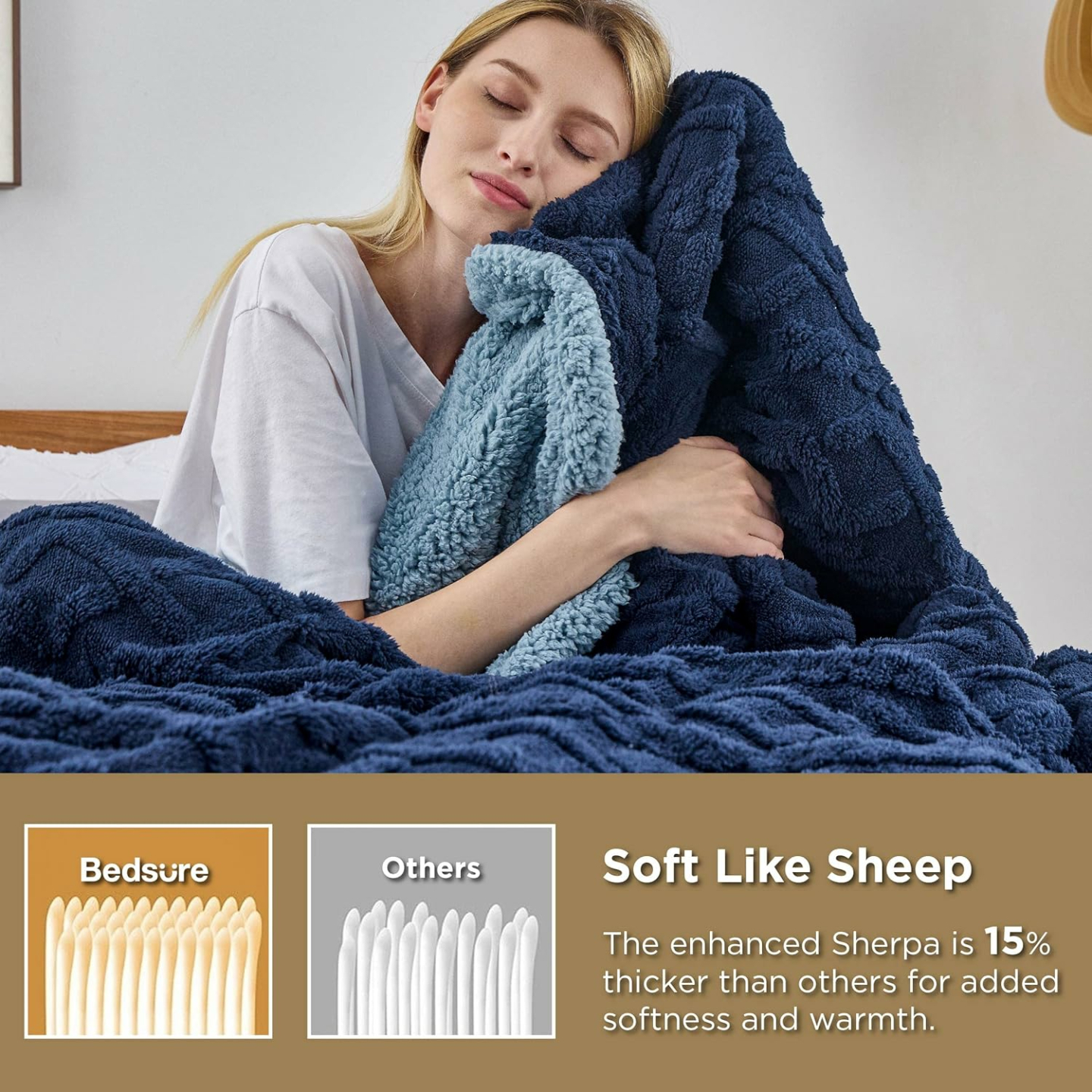 Soft Cozy Bedsure Sherpa Blanket - Twin Size Fleece