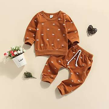 Capbier Newborn Baby Boys Clothes Sets Infant Cute Sun Print Long Sleeve Pullover Sweaters 3 6 9 18 ...