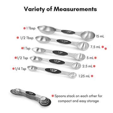 Stylish Stainless Steel Measuring Spoon Set - Internet's Best Kutain