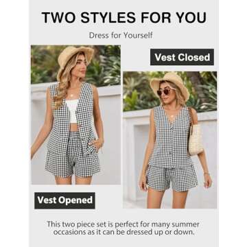 Blooming Jelly Women's Summer Two Piece Sets Vacation Travel Outfits Casual 2 Piece Matching Clothin...