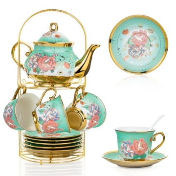 Elegant 20-Piece Porcelain Tea Set for Gatherings