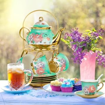 Elegant 20-Piece Porcelain Tea Set for Gatherings