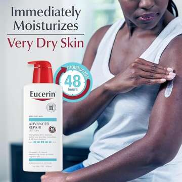 Eucerin Skin Care Set, Advanced Repair Lotion, Unscented Body Lotion for Dry Skin, 16.9 Fl Oz Eczema...