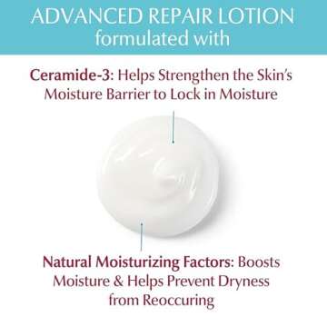 Eucerin Skin Care Set, Advanced Repair Lotion, Unscented Body Lotion for Dry Skin, 16.9 Fl Oz Eczema Relief Body Cream, Eczema Cream with Colloidal Oatmeal (Skin Protectant), 8 Oz