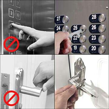 YUNNI Clean Door Opener Tool for Touchless Hygiene