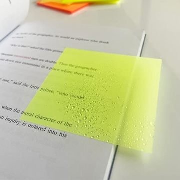 iKyce Transparent Sticky Notes - 400 Sheets for Note Taking