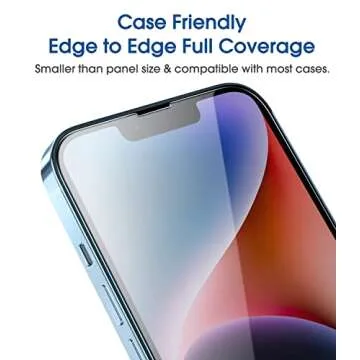 amFilm Screen Protector for iPhone 14/13/13 Pro - Easy Install