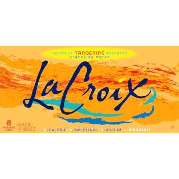 LaCroix Sparkling Water, Tangerine, 12 Fl Oz (pack of 8)