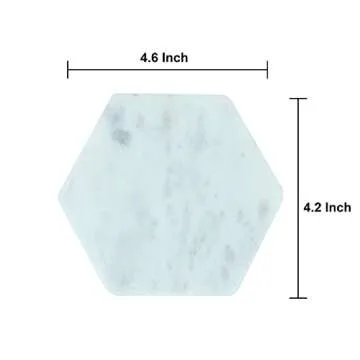 LAVAUX Marble Coasters Set - Stylish Home Protection