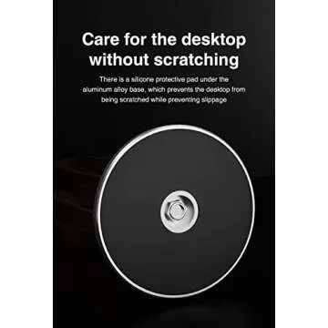 SIKAI CASE Bamboo Headphones Stand for Desk,U-Shaped Arc Design,Aluminum Alloy Non-Slip Base,Wood Headphones Stand for Desk Compatible with On-Ear Headphones for Study/Bedroom/Office(Grey)